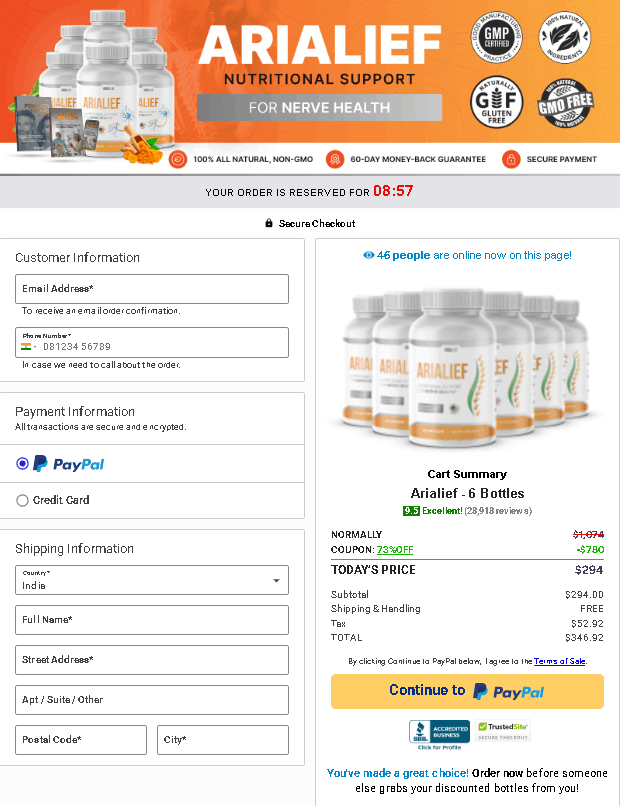 arialief-order-page